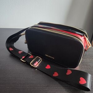 Black and Red Crossbody Bag